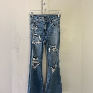 American Eagle Super Hi-Rise Flare